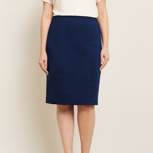 Express Design Studio Solid Pencil Skirt Dark Royal Blue Size 8